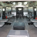 armored anti riot truck seating