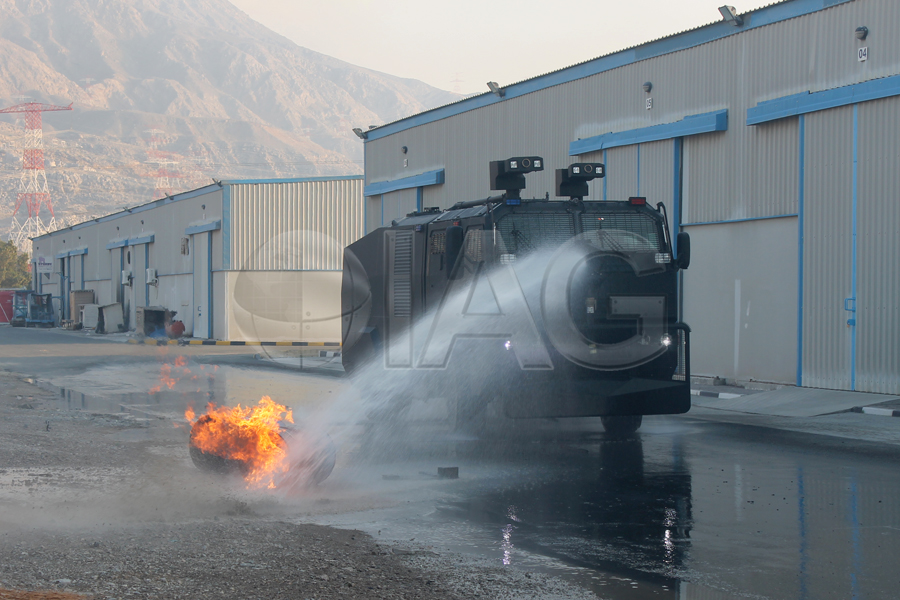 armored water cannon pressure jets