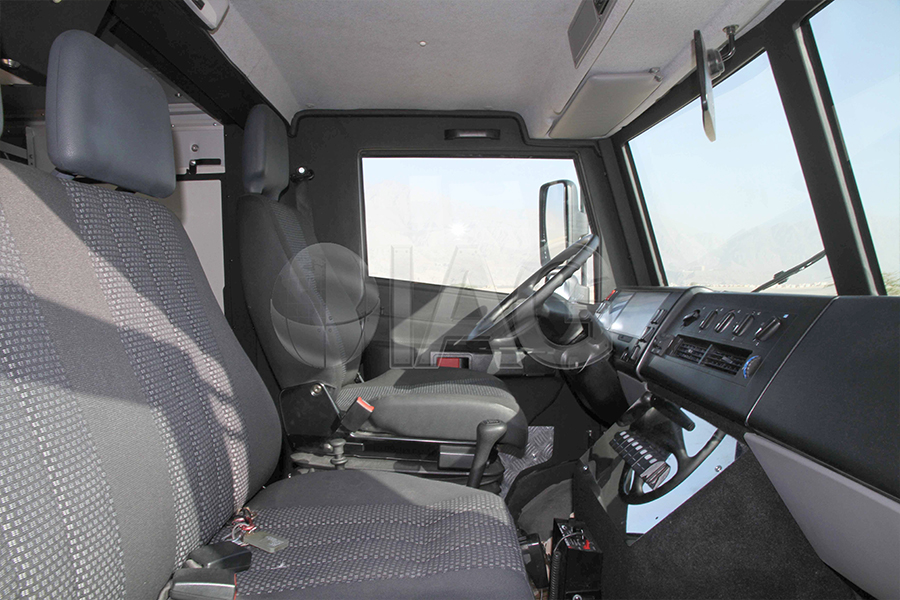 armored EOD driver cabin
