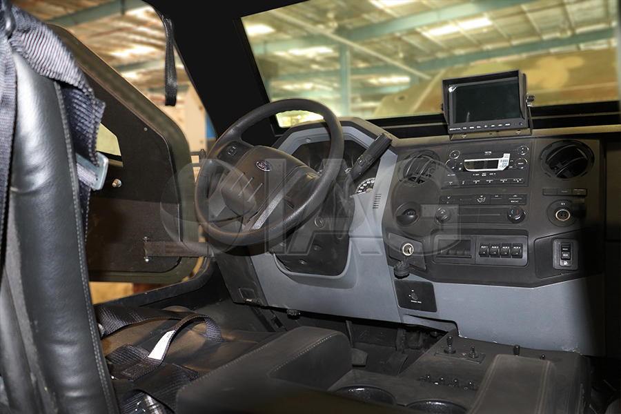 Guardian MAX LPV MRAP drive cabin interior