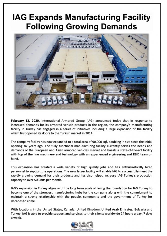 turkey facility expansion news