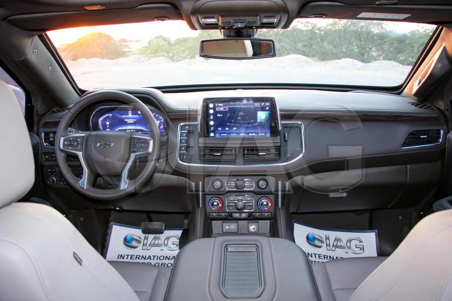 Armored Chevrolet Tahoe driver and commander cabin